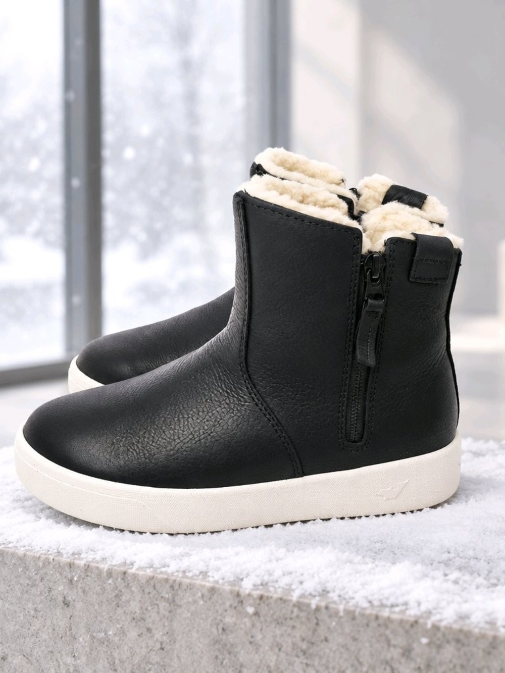 Baffin Liberty Women's Waterproof Leather Winter Boots Black - Size 7